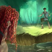 Water Lily - An Enigmatic Meeting by Sabrina Duval