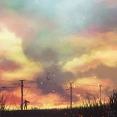 Burning sky by GuyWil